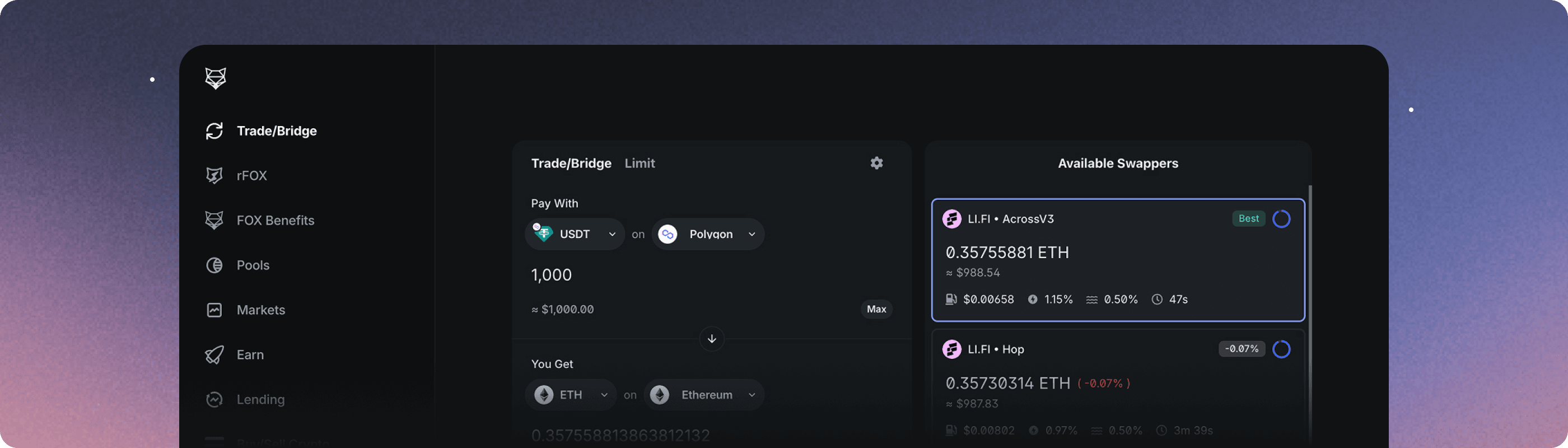 Trade 10,000+ assets with one click.